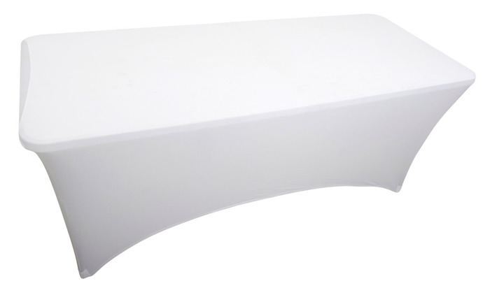 Strekkduk Iowa til sammenleggbart bord 180 cm hvit - Sunlife